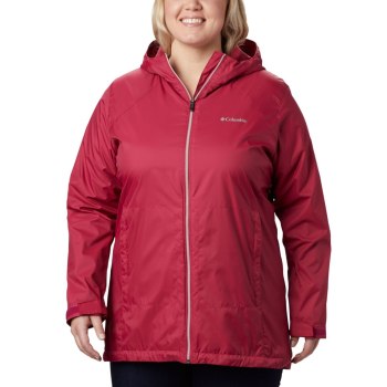 Columbia Switchback Lined Long Plus Size, Chamarras Rojos Morados Rojos Morados Para Mujer | 329416-